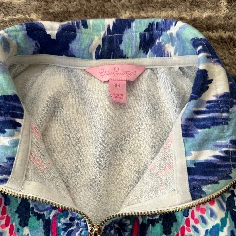 Lilly Pulitzer Skipper Printed Popover Resort Desert Palm UPF 50+ - Picture 3 of 9
